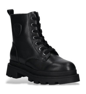 Blauer Botines de piel Kimmel negro