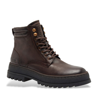 Blauer Bottines en cuir Luka 01 marron