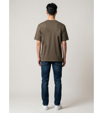 Blauer T-shirt Bourn vert