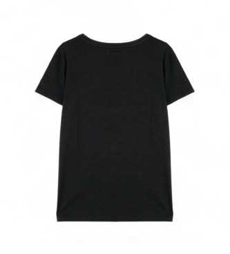 Blauer Črna majica z bleščicami Degradé