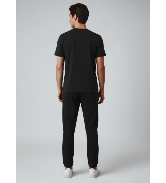 Blauer T-shirt Hanson noir