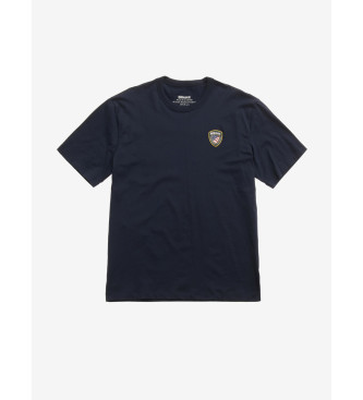 Blauer Maglietta con logo Gommatofaxon blu navy