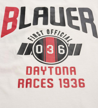 Blauer T-shirt Rider Judson branca