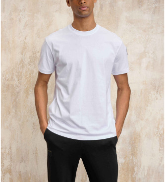 Blauer T-shirt Anthony solide blanc