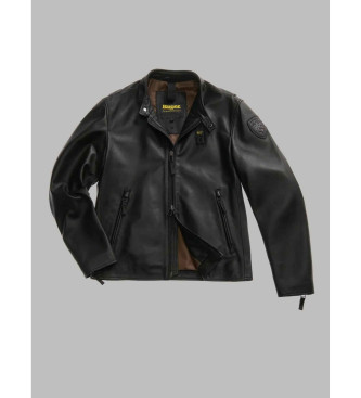 Blauer Cazadora de piel Ripley negro