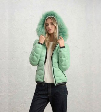 Blauer Giacca imbottita Aldie Colors Down verde