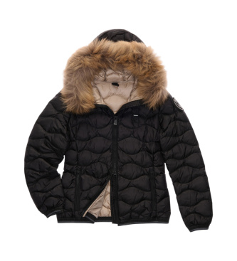 Blauer Aldie Steppjacke, schwarz