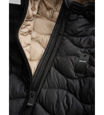 Blauer Camelia Steppjacke, schwarz