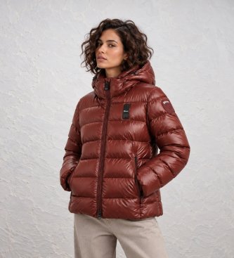Blauer Veste matelassée Caroll rouge
