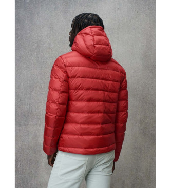 Blauer Steppjacke mit Kapuze Acton rot