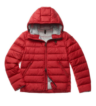 Blauer Quiltad jacka med huva Acton red