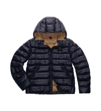 Blauer Pikowana kurtka Eco Adams granatowa