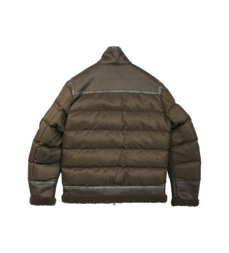 Blauer Veste matelassée Organ New vert-brun