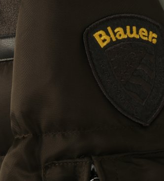 Blauer Veste matelassée Organ New vert-brun