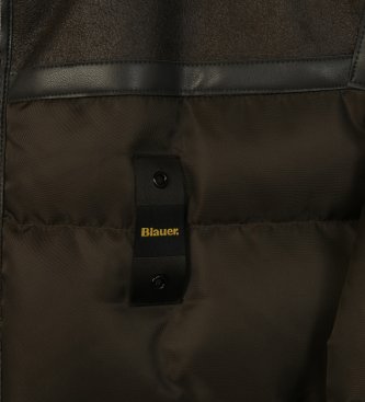 Blauer Veste matelassée Organ New vert-brun