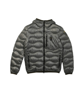 Blauer Wave grey quilted jacket