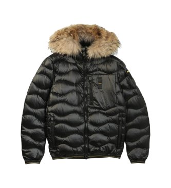 Blauer Veste matelassée Wavefur noire