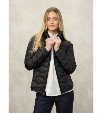 Blauer Veste Camelia noire