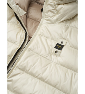 Blauer Acton Kapuzenjacke beige