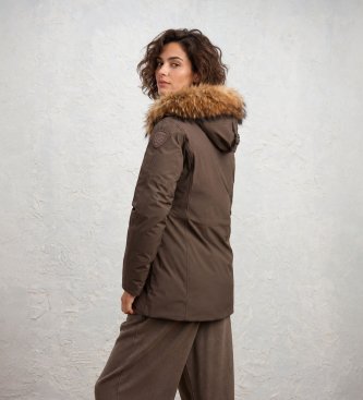 Blauer Veste Irma marron