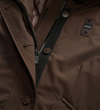 Blauer Veste Irma marron