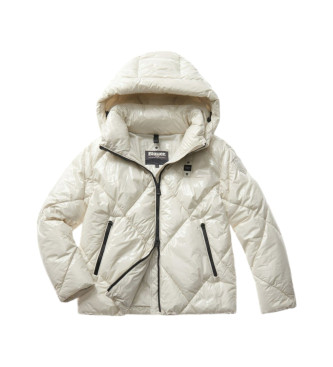 Blauer Veste June blanche