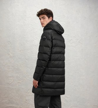Blauer Carver black long down jacket