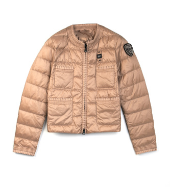 Blauer Rosa beige jacka