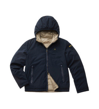 Blauer Ballard neopren vendbar jakke navy