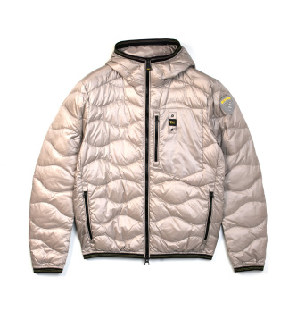 Blauer Beige Wave Jacket