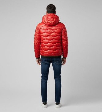 Blauer Veste Wave rouge