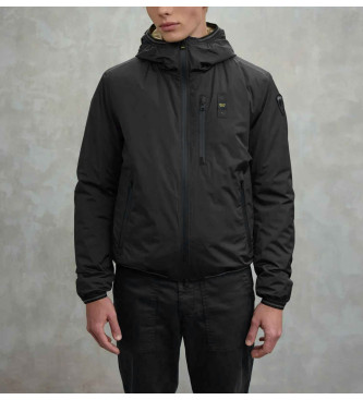 Blauer Jacka med foder i svart Eco-lder