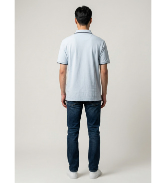 Blauer Polo bleu Damon