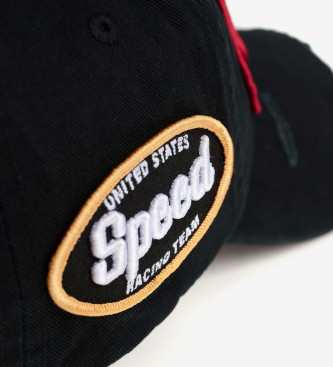 Blauer Cappellino da motociclista nero Rowen