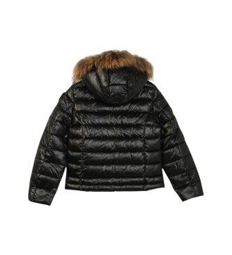 Blauer Mantel Ivory schwarz
