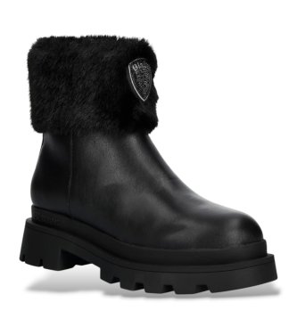 Blauer Kimmel 10 black leather ankle boots