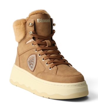 Blauer Bottines Maribel marron