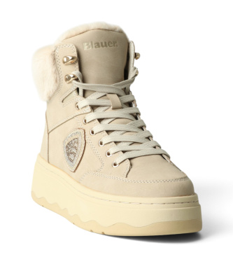 Blauer Bottines Maribel taupe