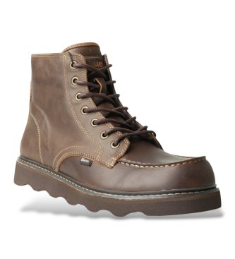 Blauer Dark brown Nolan leather ankle boots