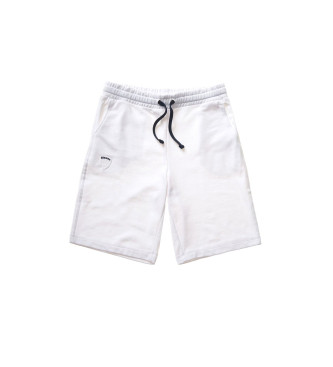 Blauer Shorts with white ribbon