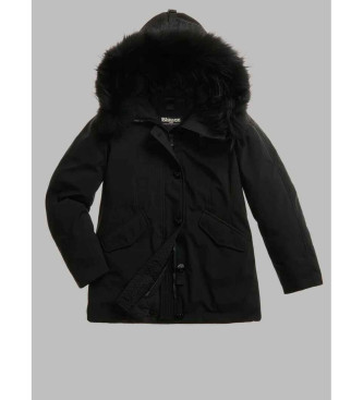 Blauer Parka imbottito iIma nero