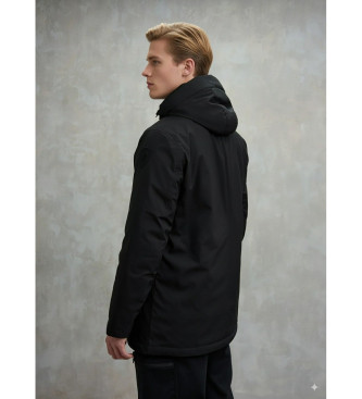 Blauer Chester parka z odpinanym kapturem czarna