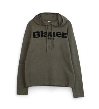 Blauer Pull  logo vert