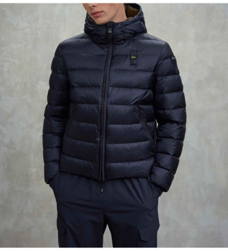 Blauer Acton marinbl jacka med huva och huva