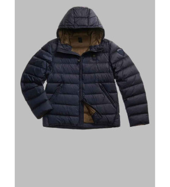 Blauer Acton marinbl jacka med huva och huva