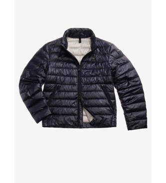 Blauer Koreanische Kragenjacke austin navy