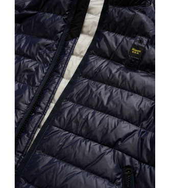 Blauer Koreanische Kragenjacke austin navy