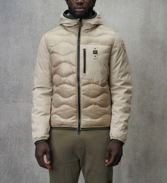 Blauer Albert beige gemischte Daunenjacke mit beiger Fllung