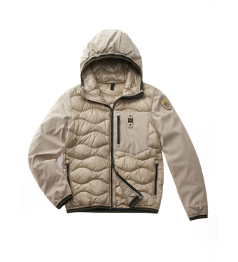 Blauer Albert beige gemischte Daunenjacke mit beiger Fllung