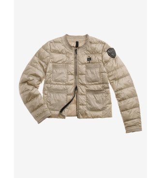 Blauer Rose beige kurze Jacke